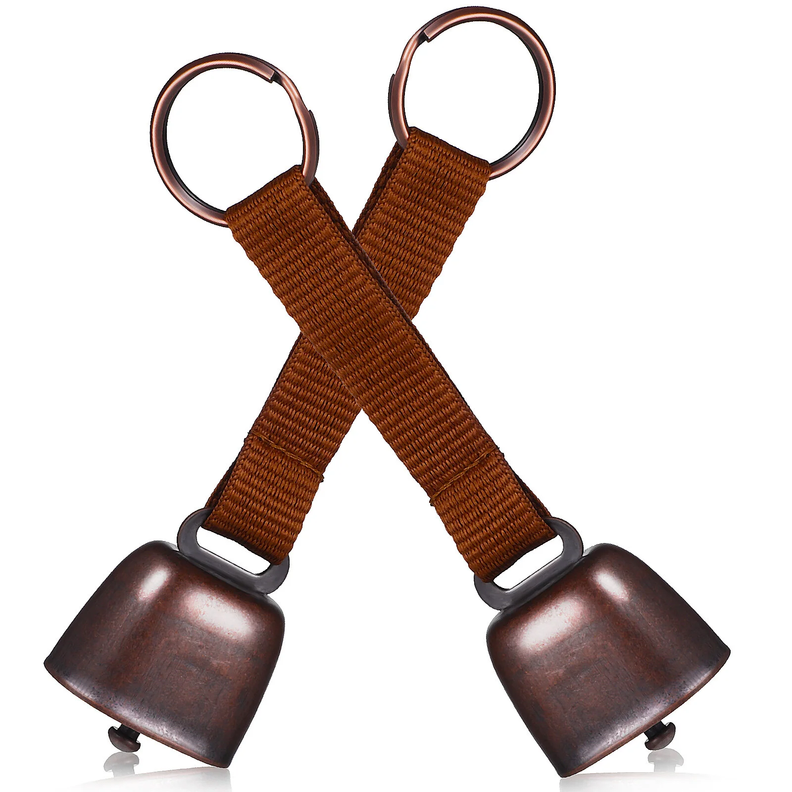 

2 Pcs Small Bear Bell Anti-lost Open Iron Waistband Outdoor Mini Bear-proof