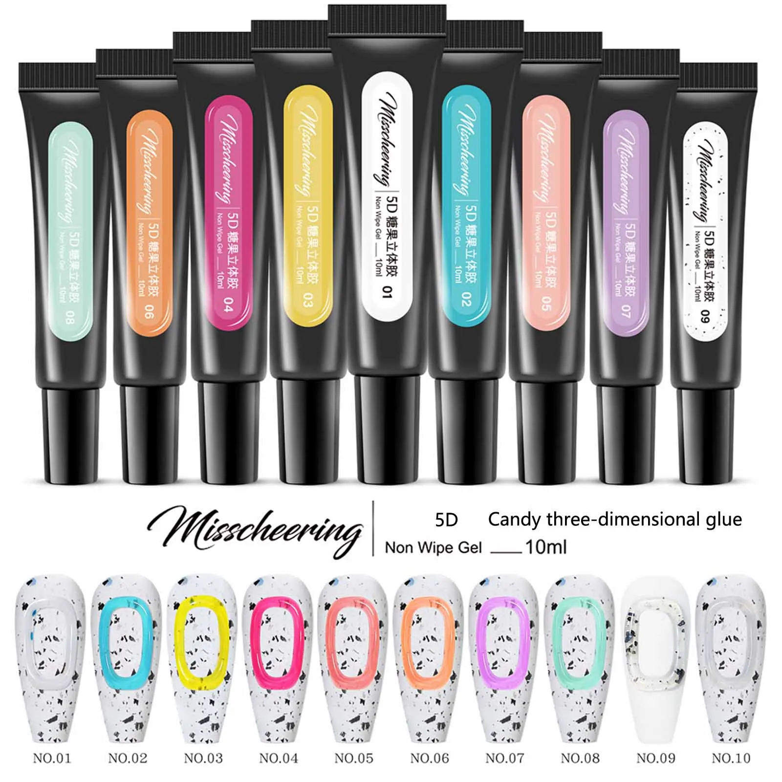 

12ml 3D Pudding Gel Tube Emboss Korean Style Nail Design Painting Full Coverage Super Texture Gel Pigmented Paint Liner Gel