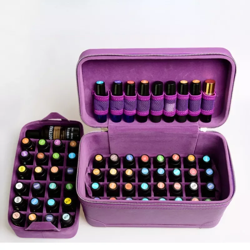 

66 Slots Essential Oil Case for DoTERRA Case for 15ml 10ml Essential Oils Bottles Perfume Aromatherapy Travel Carrying Organizer