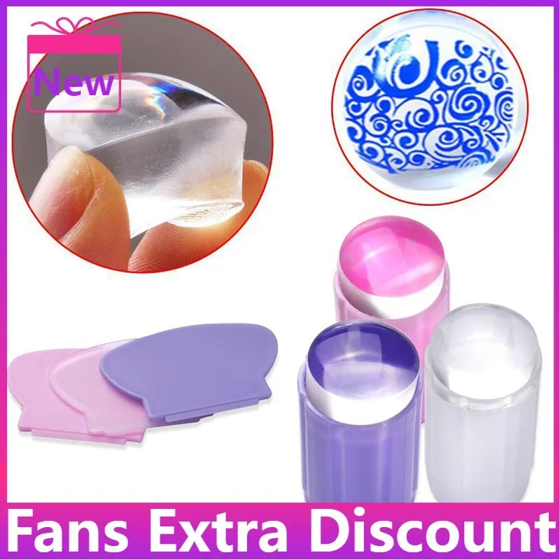 Штамп для ногтей прозрачный силиконовый штамп скребок желе набор переноса лака