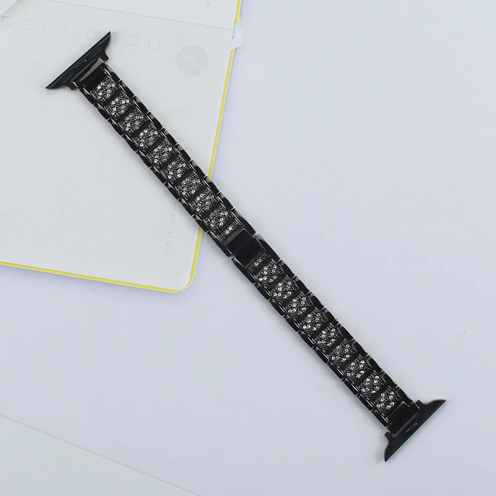 Bling Diamond Watch Band For Apple Watch Series 8 7 6 SE 5 45mm 41mm 40mm 44mm Metal Straps For iWatch Ultra 49mm Woman Correa