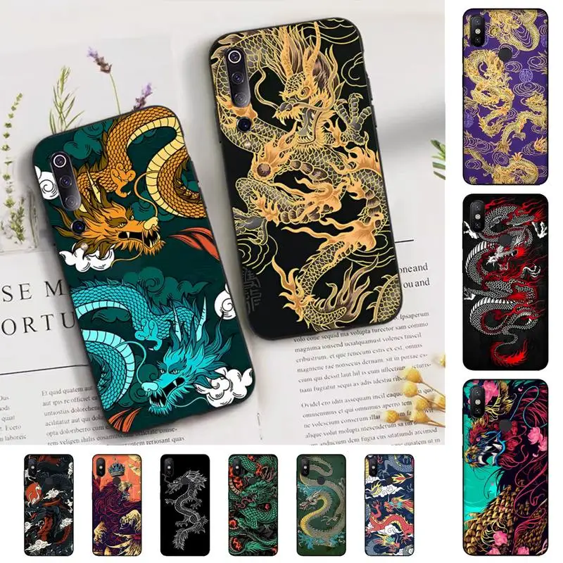 

Fashion Dragon God Phone Case for Xiaomi mi 5 6 8 9 10 lite pro SE Mix 2s 3 F1 Max2 3