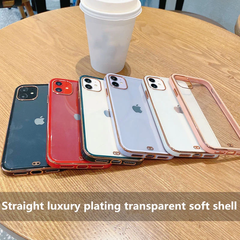Роскошный силиконовый чехол для iPhone совместим с моделями 7 8 13 12 11pro max mini XS XR