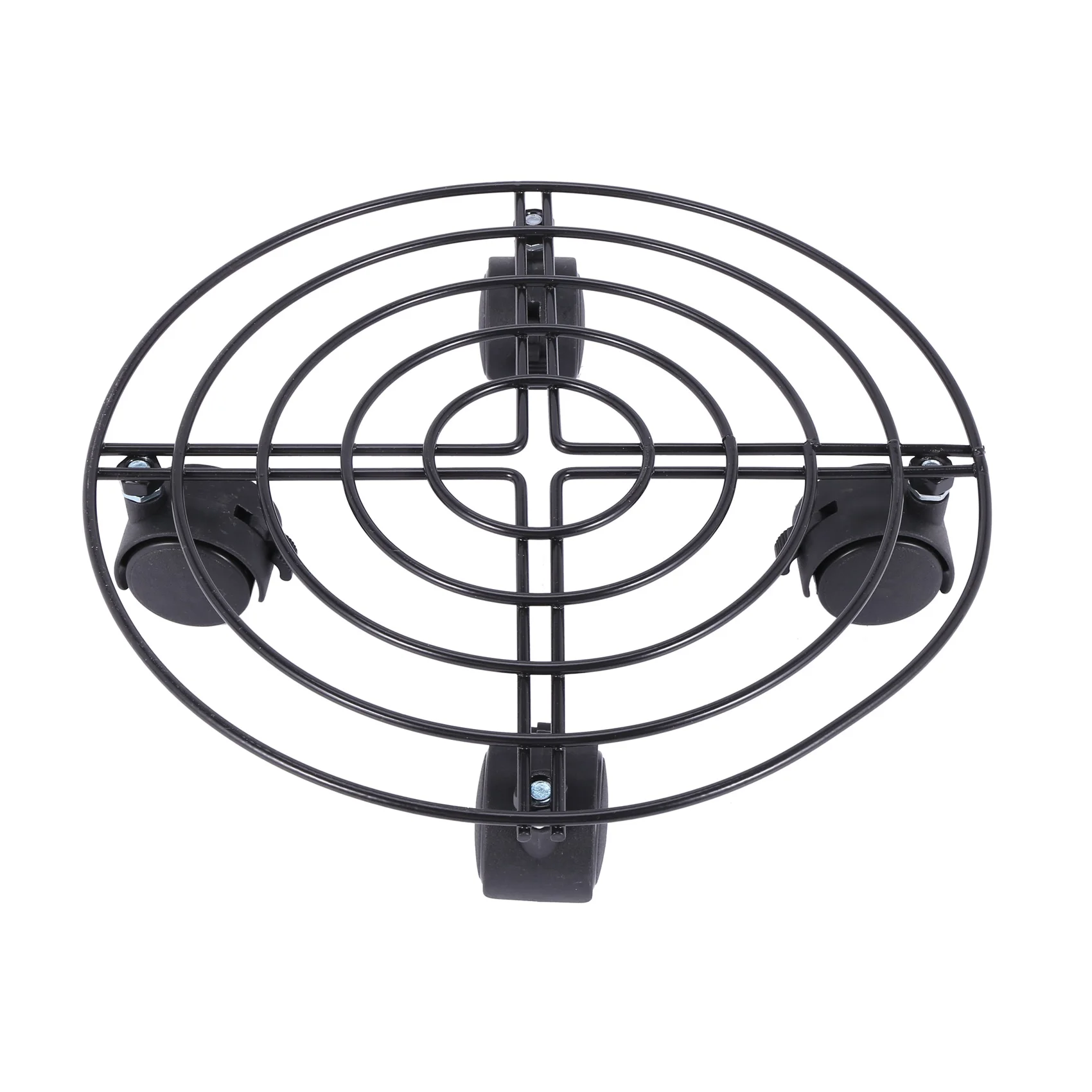 

Metal Plant Flower Pot Stand Trolley Caddy on Wheels Indoor Outdoor Home Garden tools