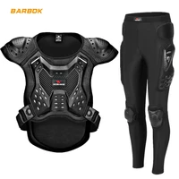 wosawe sleeveless motocross armor set windbreaker pants back bandage protection vest jackets mtb motorcycle protective gear