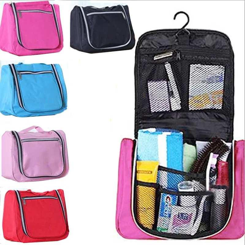 

Toiletry Bag For Men & Women One Piece Of Travel Storage Package Wash Bag Hanging Finishing Cosmetic Foldable Hand-made