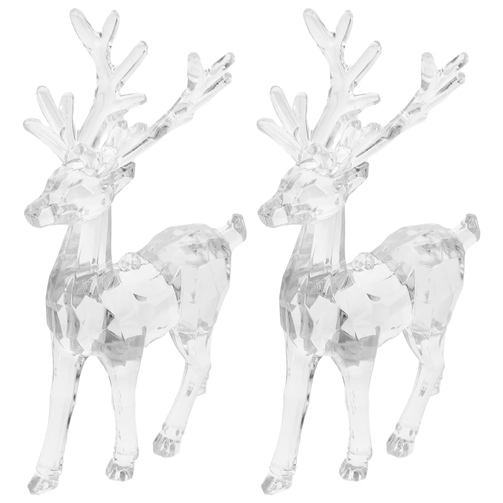

2 Pcs Merry Christmas Shitters Full Party Decoration Gift Book Shelf Xmas Acrylic Crafts Ornament Hanging Tree