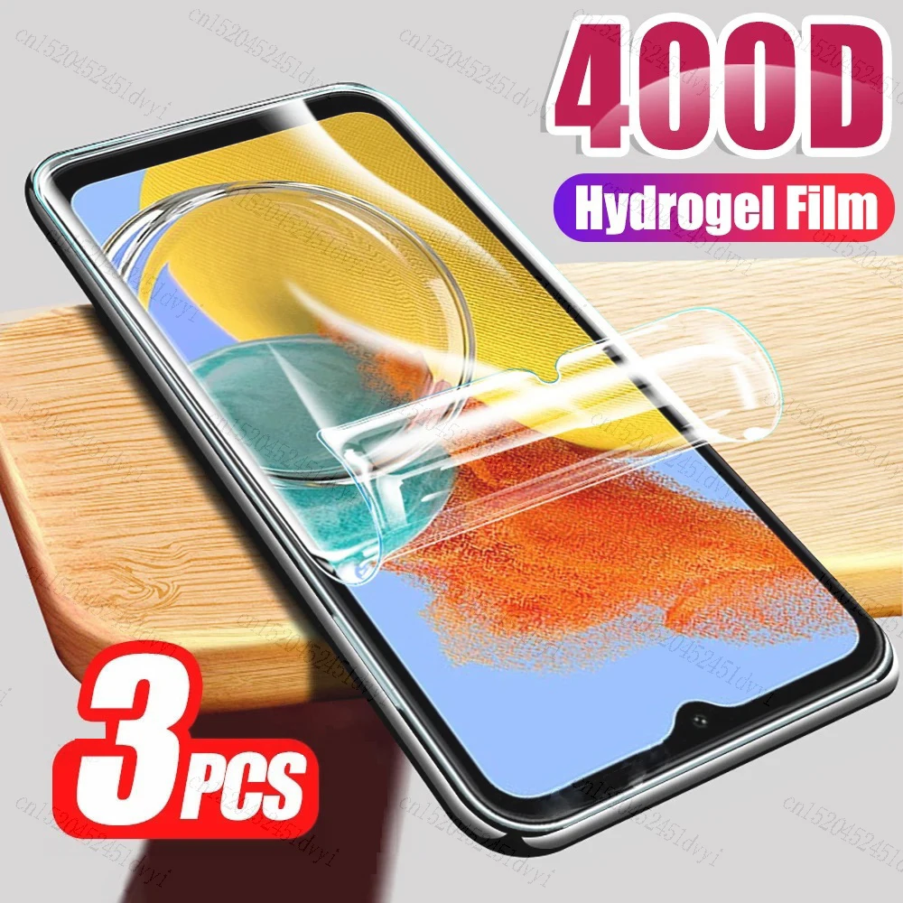 

3PCS Hydrogel Film For Samsung Galaxy M14 M34 M54 5G Screen Protector Film for Samsung M13 5G M33 M23 M53 M22 M52 M32 Not Glass