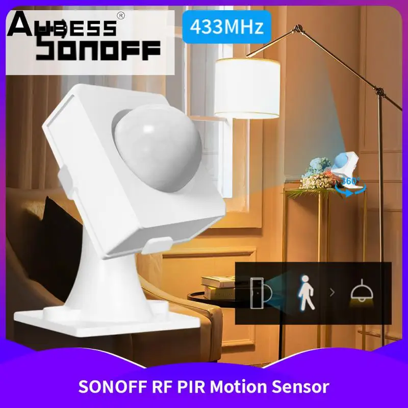 Фото НОВЫЙ датчик движения Sonoff Pir PIR RF Smart Human Body Sensors с регулируемым основанием должен работать с радиочастотным мостом SONOFF 433 МГц для работы №1