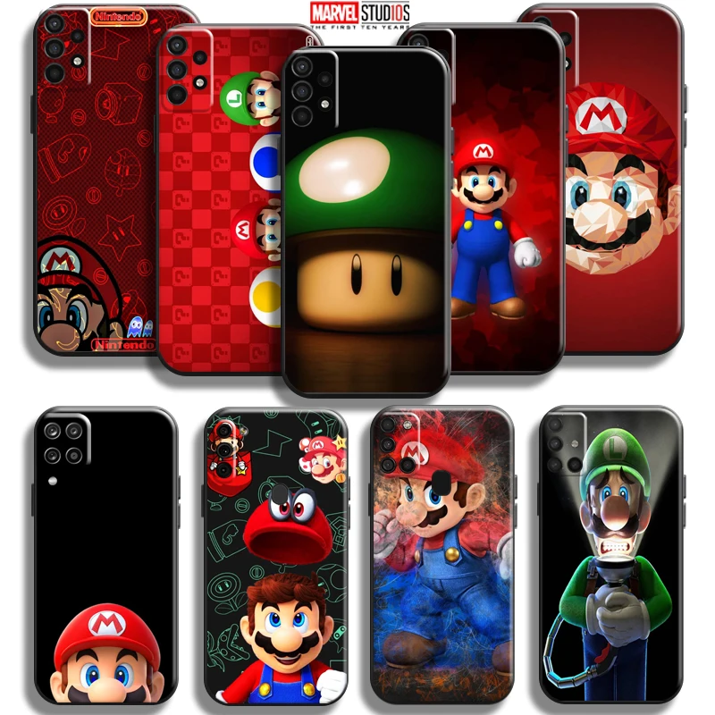 

Cartoon Super Mario Bros Phone Case For Samsung Galaxy A11 A12 A20 A21 A21S A22 A31 A32 A42 A51 A52 A70 A71 A72 5G TPU Funda