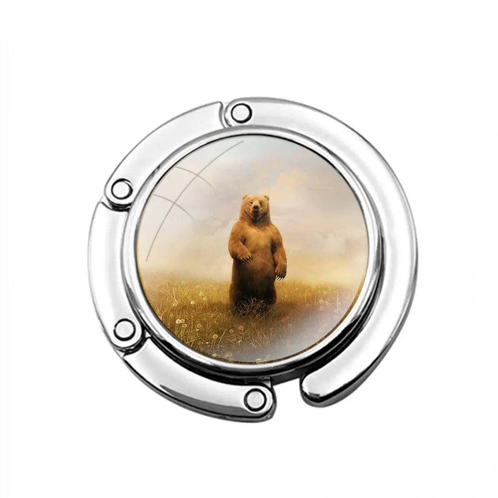 Bear Россия художественный складной крючок для женского стола сумка хранения