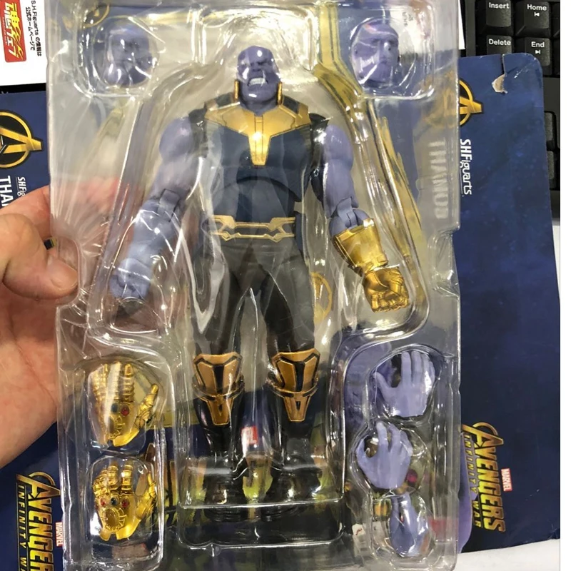 SHF фигурка танос Marvel Мстители война бесконечности BJD Disney экшн-Фигурки игрушки