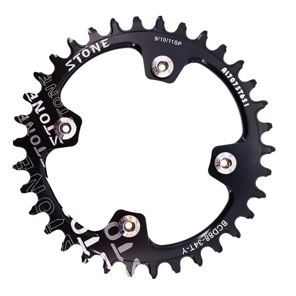 Круглая велосипедная звездочка Stone 88BCD для Shimano M985 30T 32T 36 38 40 42 44 46 48T MTB узкая