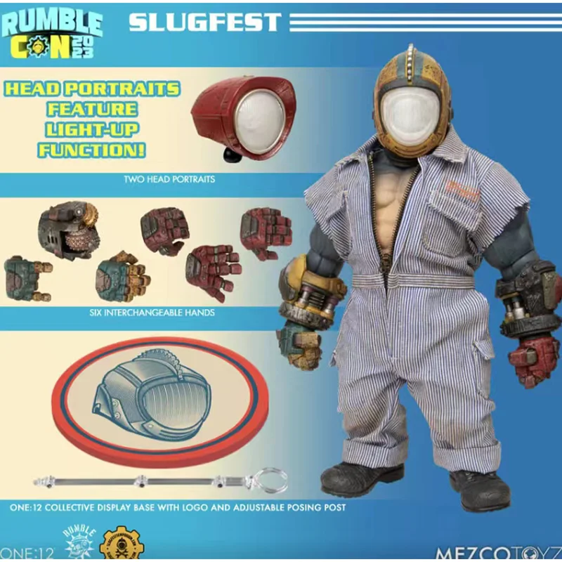 

Original Mezco Toys One:12 SLUGFEST RUMBLE CON 2023 In Stock Anime Action Collection Figures Model Toys