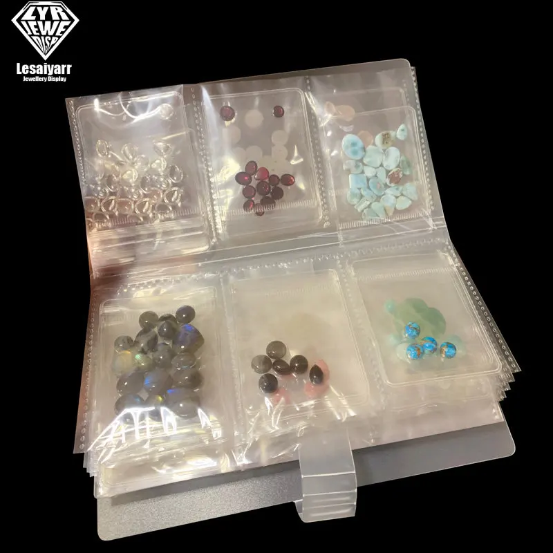 

Travel Jewelry Organizer Ring Earrings Necklace Bracklet Storage Jeweler Book Ziplock Bag Packaging Display Jewellry Photo Album