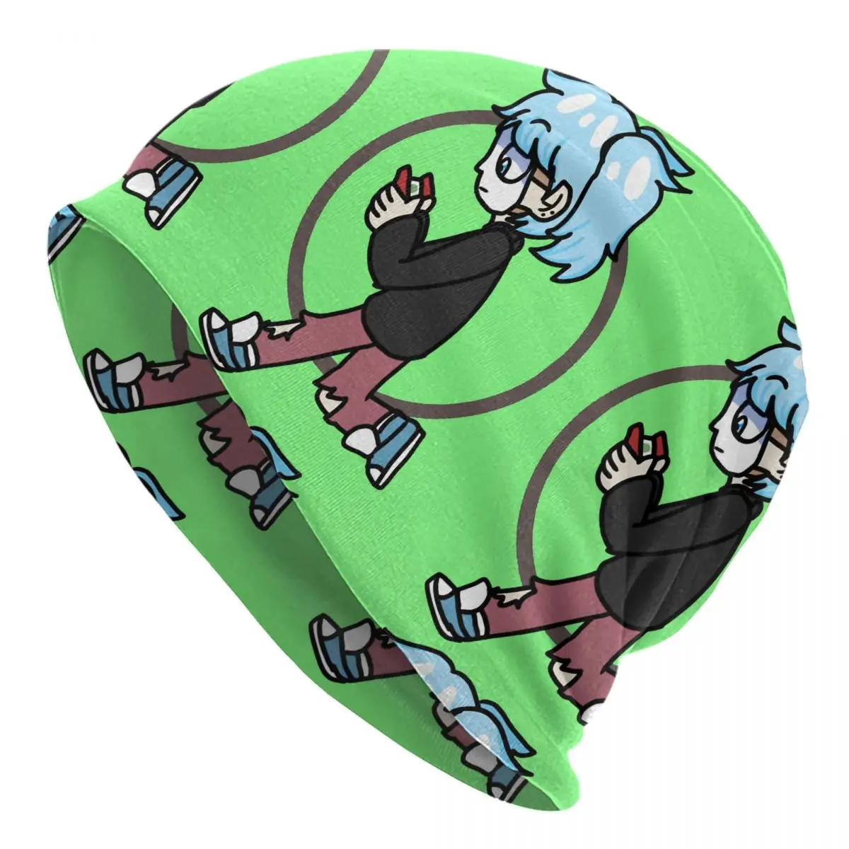 

Sally Face Masked Boy Horror Adventure Game Skullies Beanies Caps Looking For Spooks Thin Hat Autumn Spring Bonnet Hats