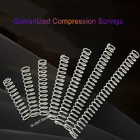 5pcs galvanized compression spring wire dia 0 7mm spring steel y type compressed spring return spring length 60 100mm