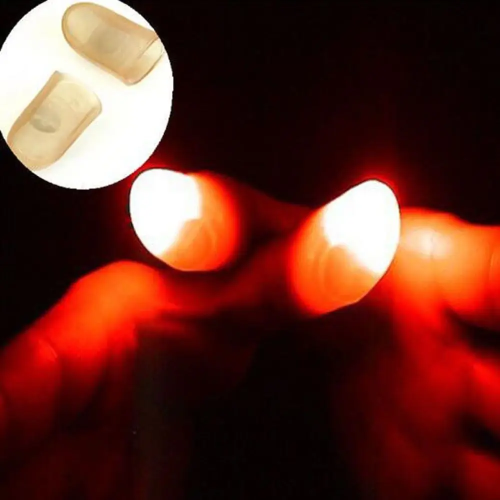 

2Pcs Magic Super Bright Light Up Thumbs Fingers Trick Appearing Light Close Up