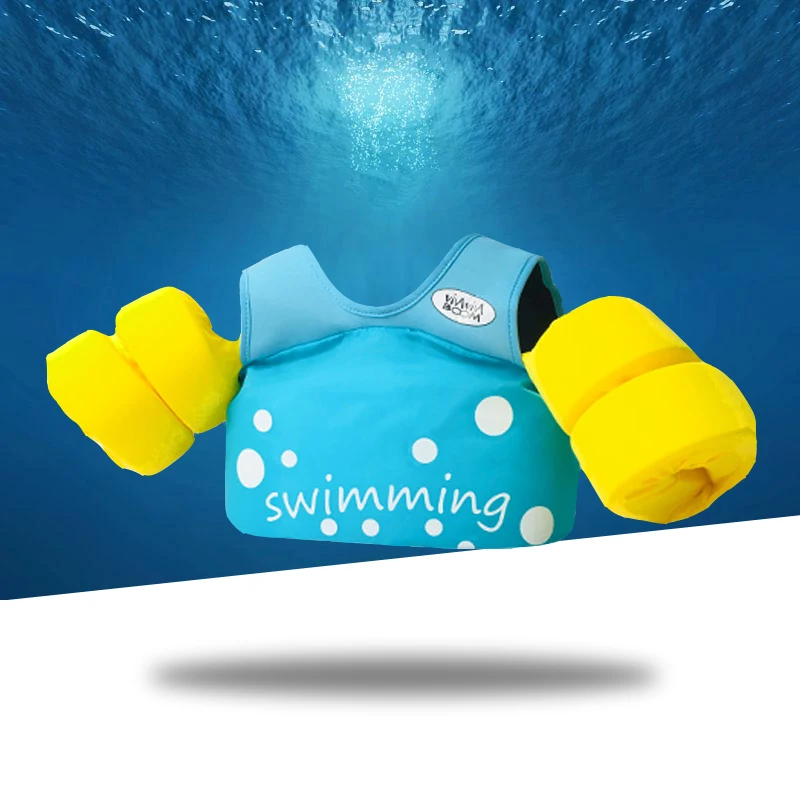 

Kid's Life Jacket Float Arm Sleeve Floating Ring Buoyancy Vest Children Boys Lifeguard Swimming Accessories Adjustable Life Vest