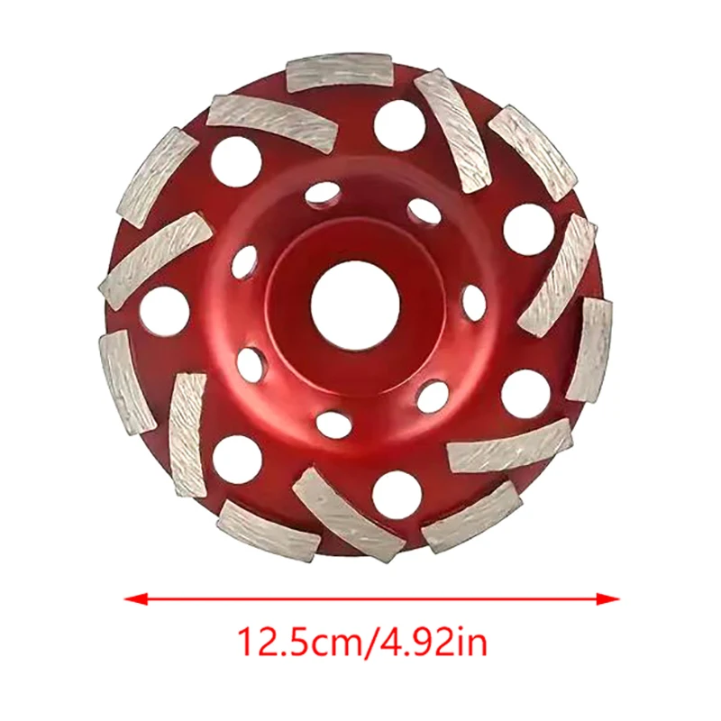 1pc Diamond Grinding Wheel 4.5inch 5inch Granite Marble Grinder Plate Concrete Polishing Disc Cup Bore22.23mm