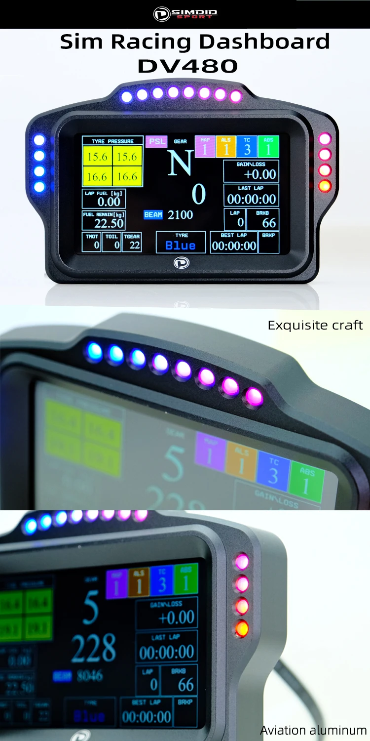 

SIMDID 5''TFT DV480 Simracing Dashboard