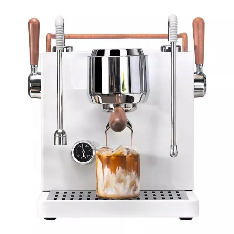 Espresso Coffee Machine Cappuccino Latte And Mocha Semi Automatic Italian Concentrate Integrated For Milktea Shop