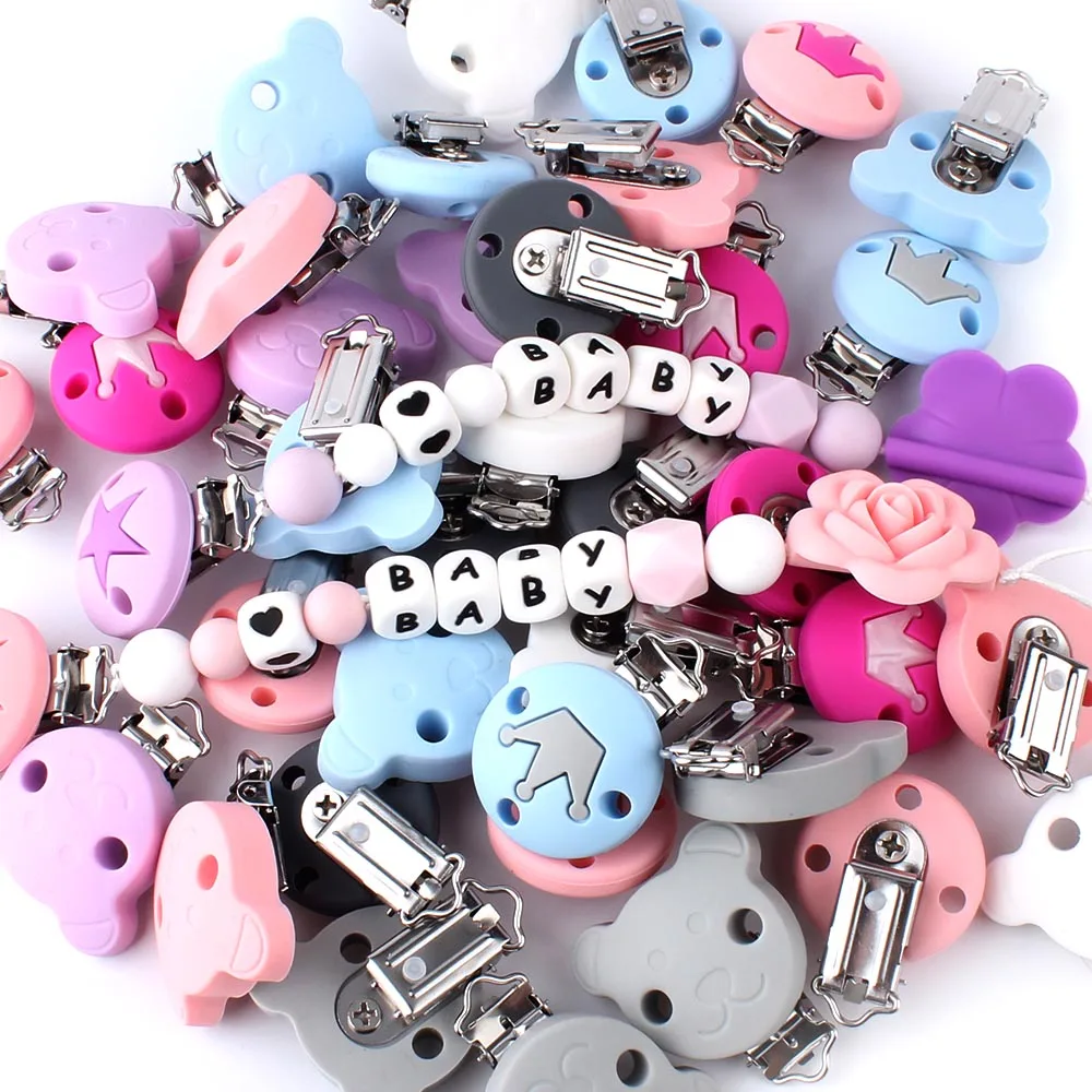 3 шт., силиконовые зажимы для соски-пустышки