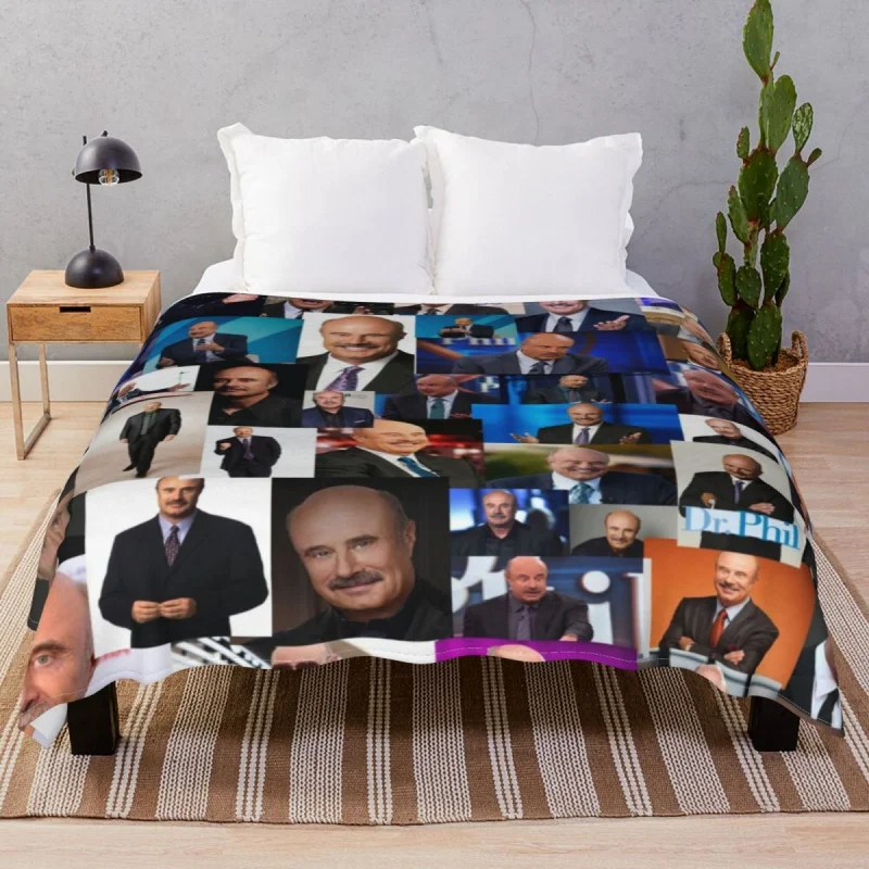 

Dr.Phil Overload Blankets Flannel Plush Decoration Lightweight Thin Throw Blanket for Bedding Home Travel Cinema