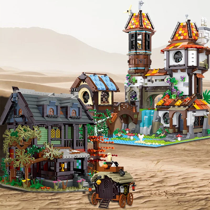 

Модель строительных блоков MOC Construction Средневековый отель Игрушка для дома своими руками 2710 штук для взрослых мальчики девочки и дети