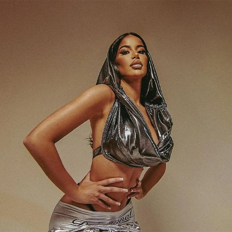 

Women Beach Dress Swimsuit For Summer Clothes 2023 New Neck Backless Slim One Pure Color Joker Vest Solid Spandex Cover Up Swim