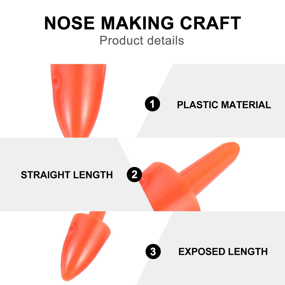 Товары для рукоделия пластиковый нос снеговика детские черные украшения набор