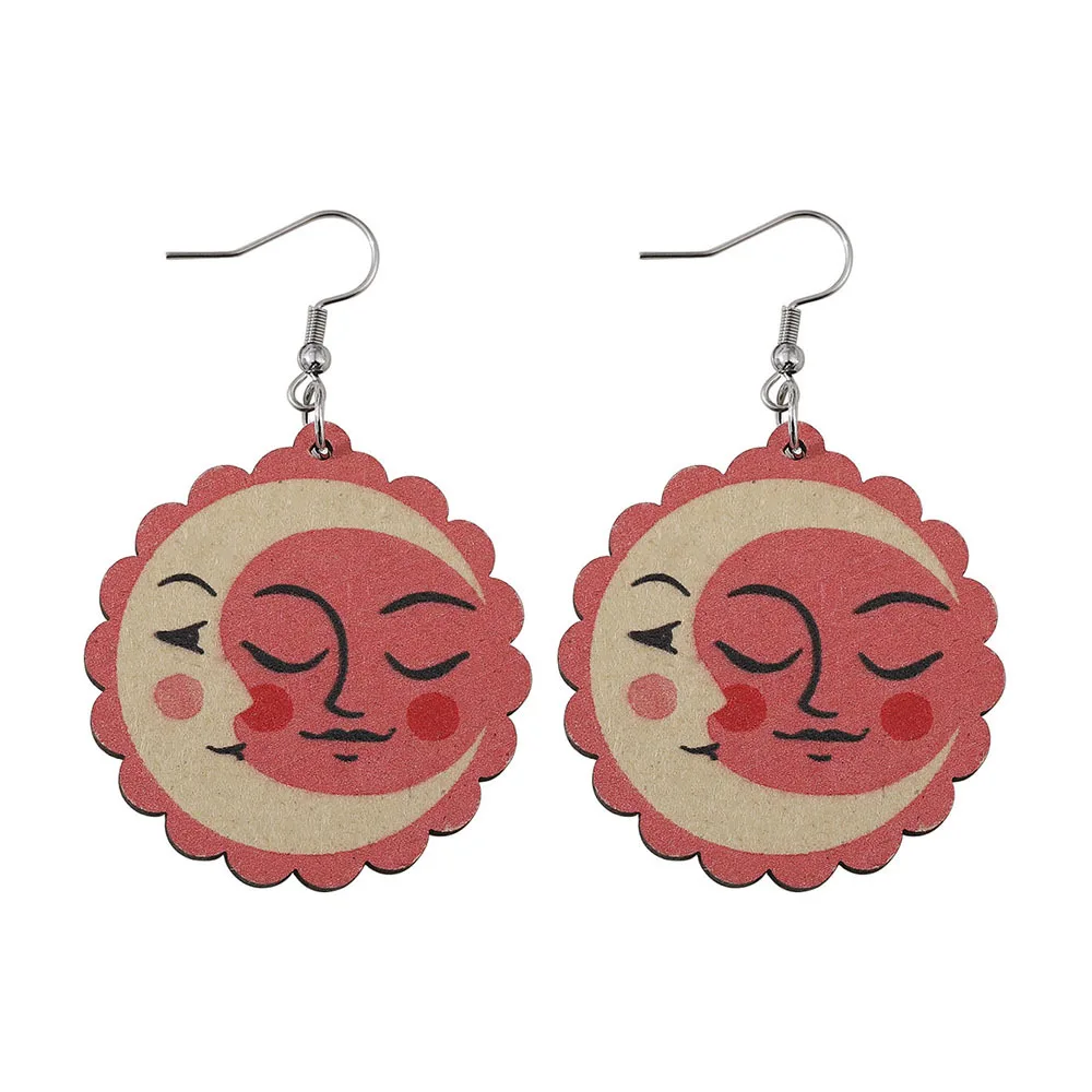 Женские винтажные серьги-подвески в виде подсолнуха