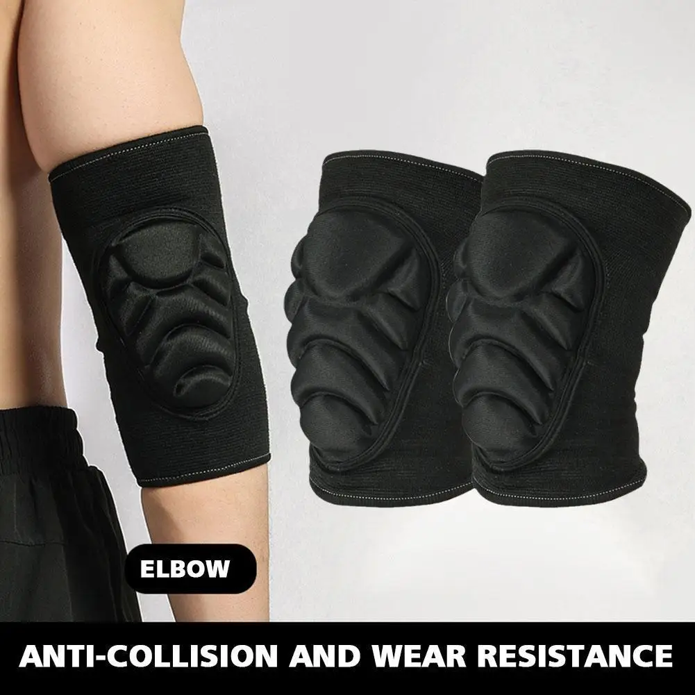 

Elbow Pads Black Breathable Anti-slip Pp Protector Outdoor Brace Knee Mtb Support Padded Sports Cycling Protector E8i7