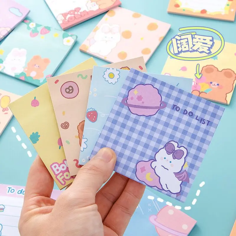 

36 pcs/lot Kawaii Rabbit Bear Memo Pad Sticky Notes Cute N Times Stationery Label Notepad Bookmark Post School Supplies