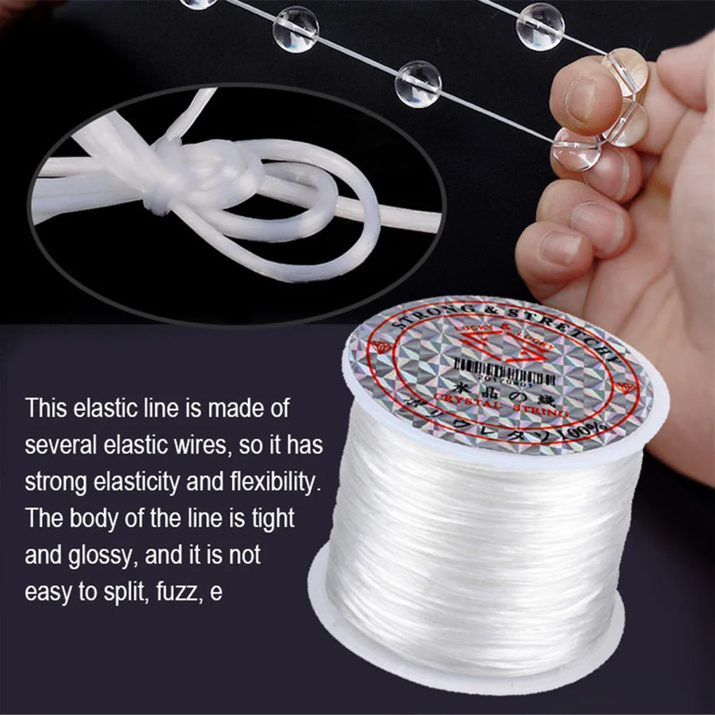 60m/roll Elastic Beading Thread Jewelry Making DIY Cords Wristband Bracelet Necklace Anklet |
