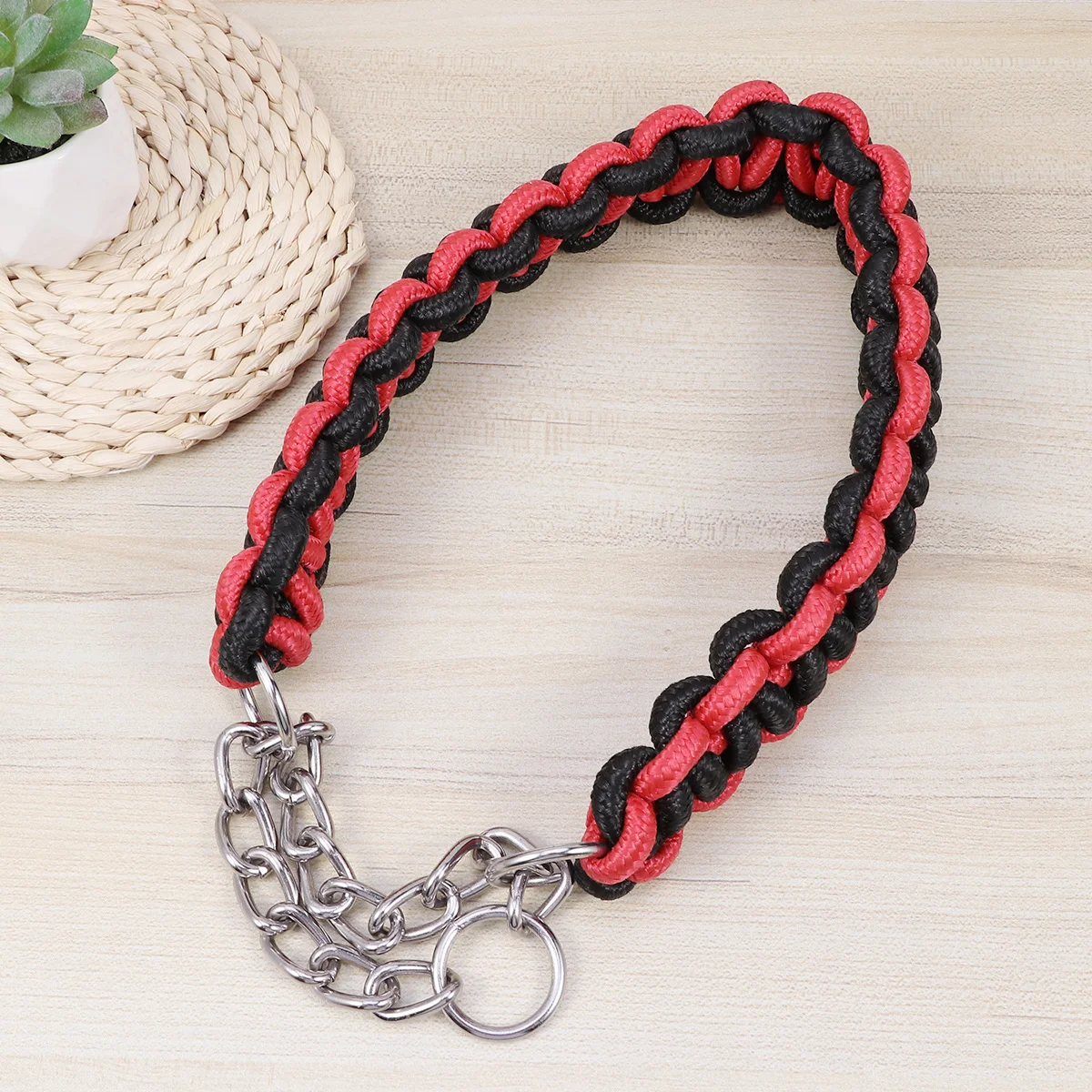 

1PcPet Dog Collar Portable Practical Nylon Collar Pet Hauling Cable Pet Collar for Cat