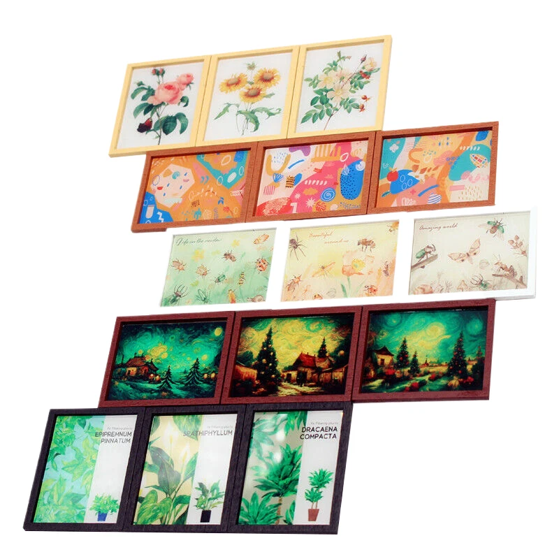 Доска для рисования в деревянной коробке ручка куклы набор моделей сделай сам