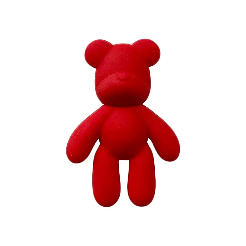 Fashion 12PCS Cartton Animal Bear Icon Shoe Charms PVC Croc Accessoires Crafts For Kids DIY Graden Sheo Decor Colorful Gifts