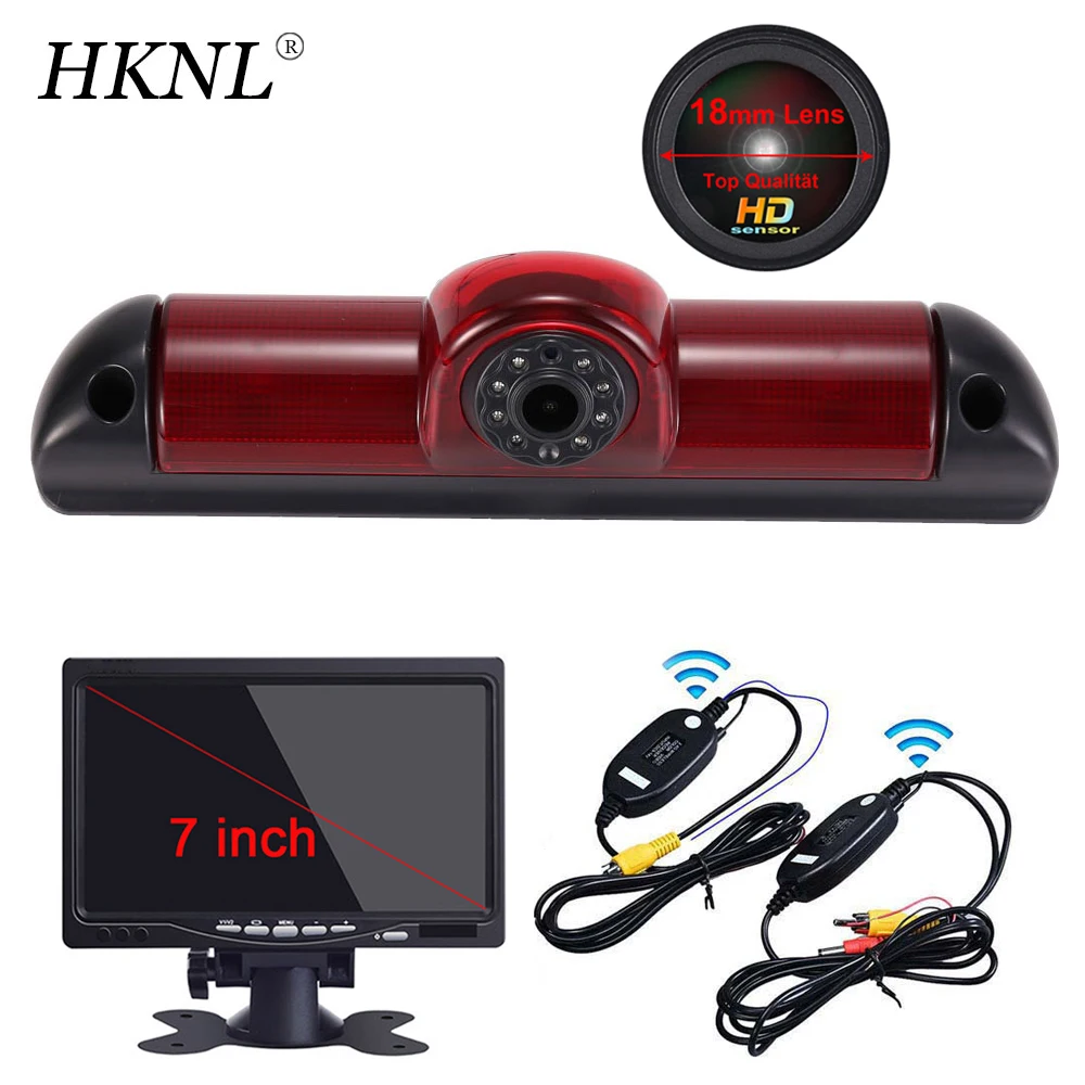 Автомобильная камера HKNL HD + 7-дюймовый монитор беспроводная связь 2 4 ГГц для Fiat Ducato