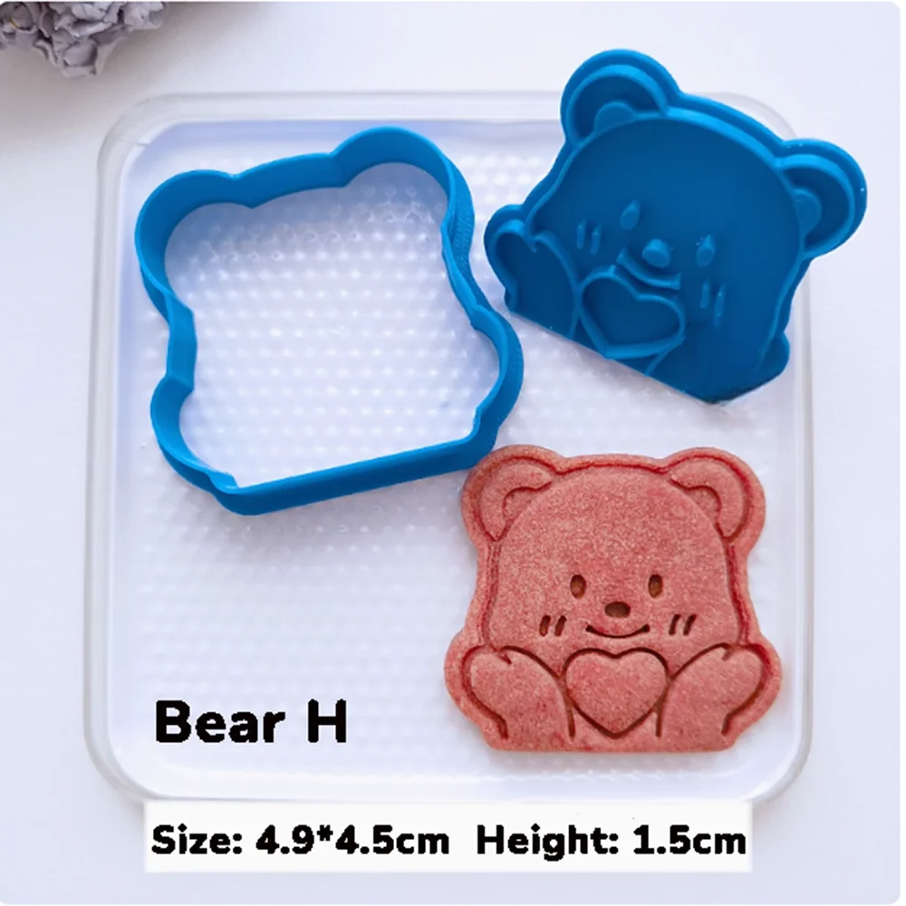 

Форма для печенья с медведем из пластика