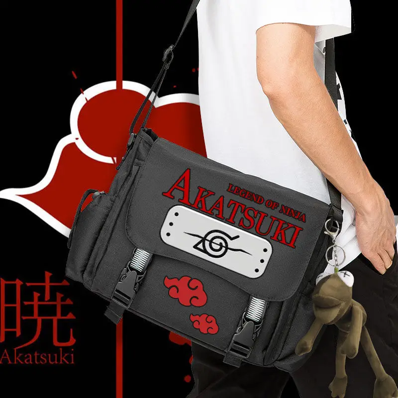 

Anime Naruto Peripheral Tooling Diagonal Single Shoulder Bag Male Hip Hop Ins Casual Student Trendy Bag Birthday Gift