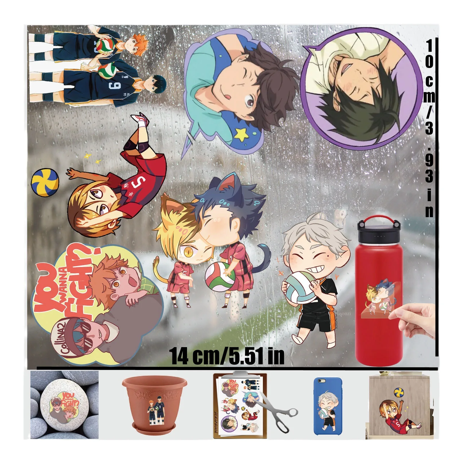 Shoyo Hinata Asahi Azumane Daichi Sawamura популярные аниме периферийные граффити УФ-переносная