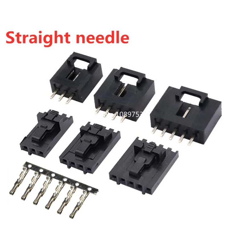 5sets MX2.54 TJC8 Dupont Connector Curved / Straight pin Header + Housing Terminal 2P 3P 4P 5P 6P With Belt Buckle Single Row |