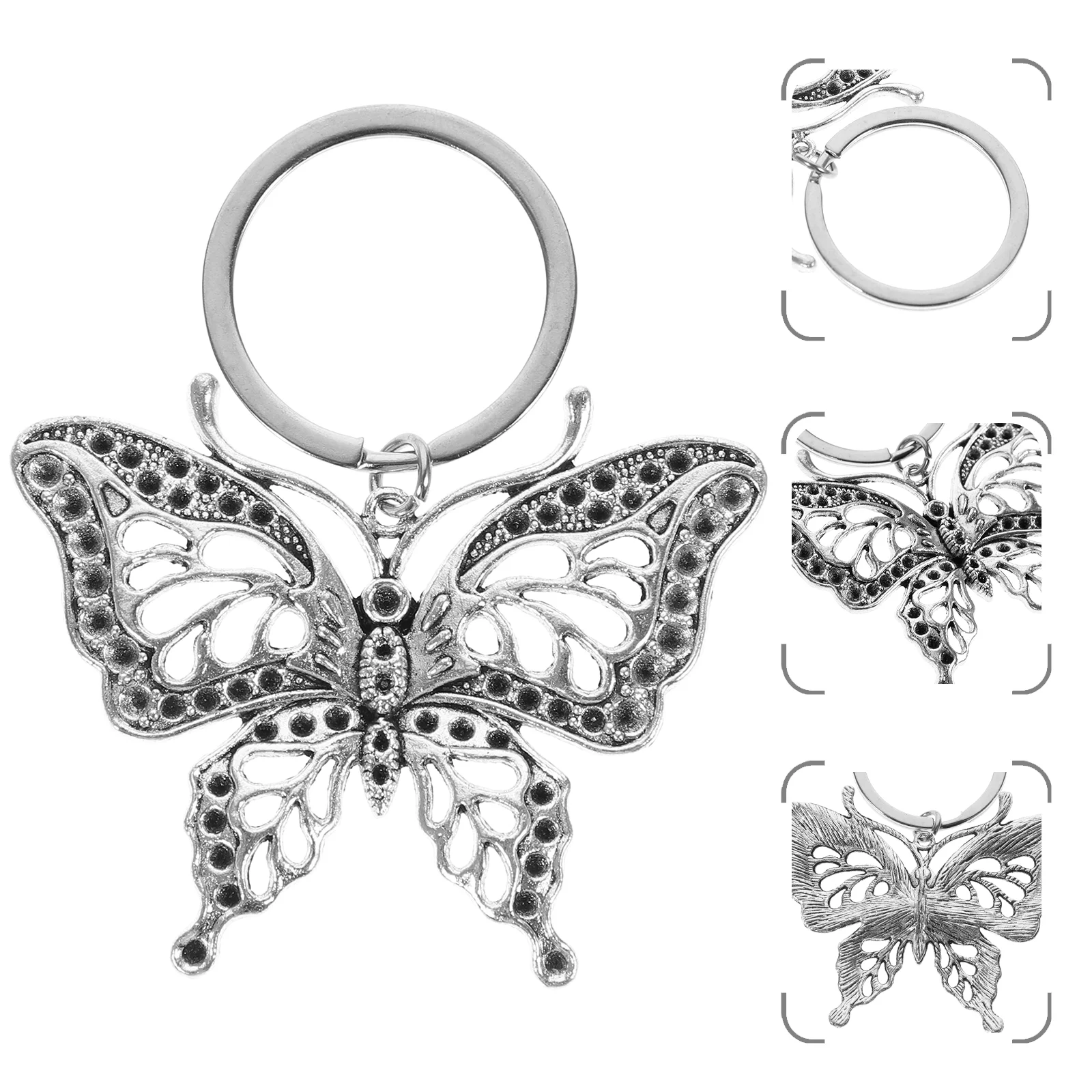 

Keychain Pendant Butterflies Key Keychains Backpack Charm Purse Hanging Large Keyring Decoration Lovely Creative Animals