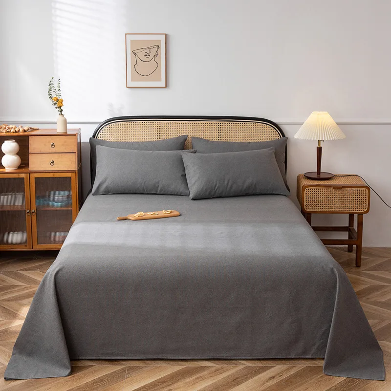 

Coarse bed sheet, pure cotton thickened bedding in spring and summer