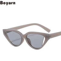 boyarn retro cat eye small frame sunglasses personality colorful ocean film hip hop glasses luxury brand designer fashion gap sh