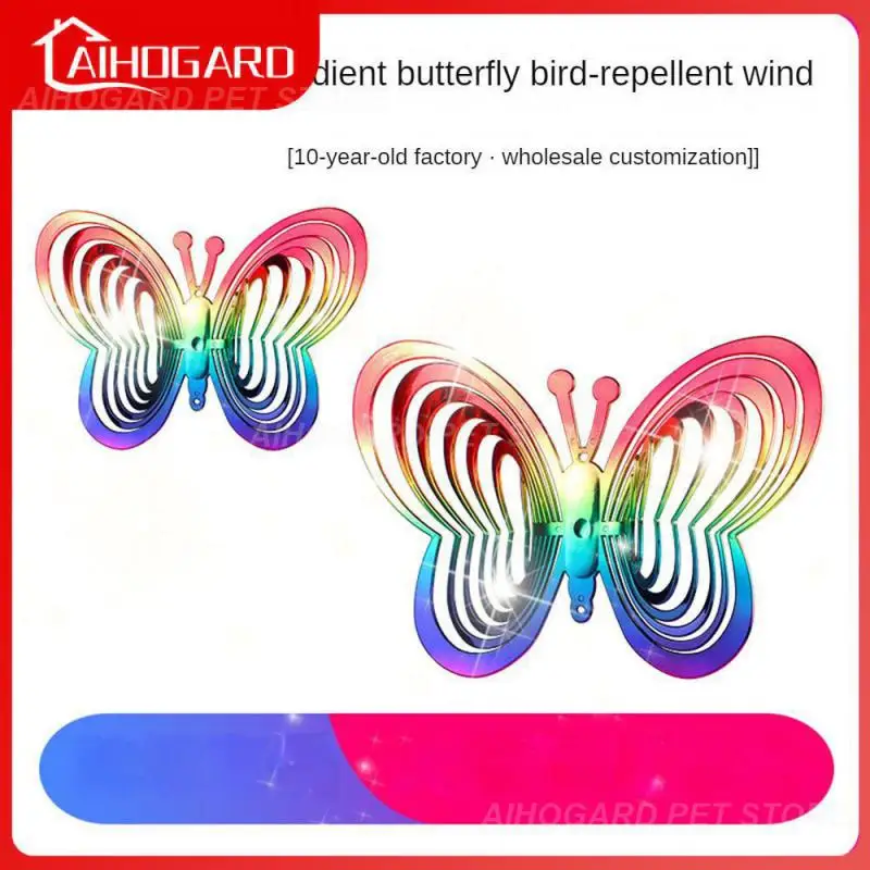 

New Wind Repellent Balcony Gradient Gardening Wind Chimes Garden Decoration Bird Repellent Butterfly Strong Reflective Orchard