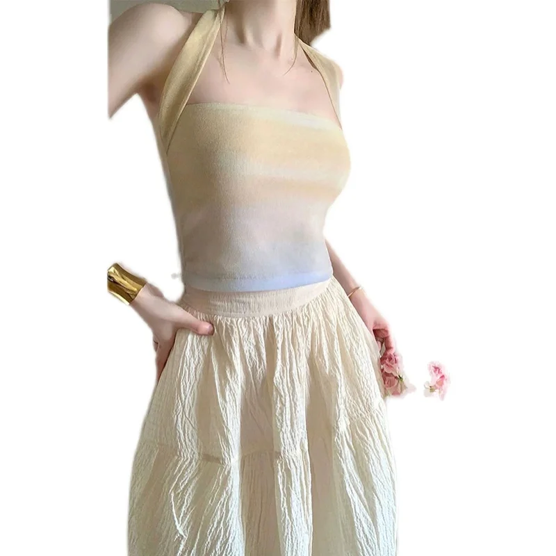 Какао Keke 2024 новый дизайн модный градиентный подвесной шейный ремень внутренняя