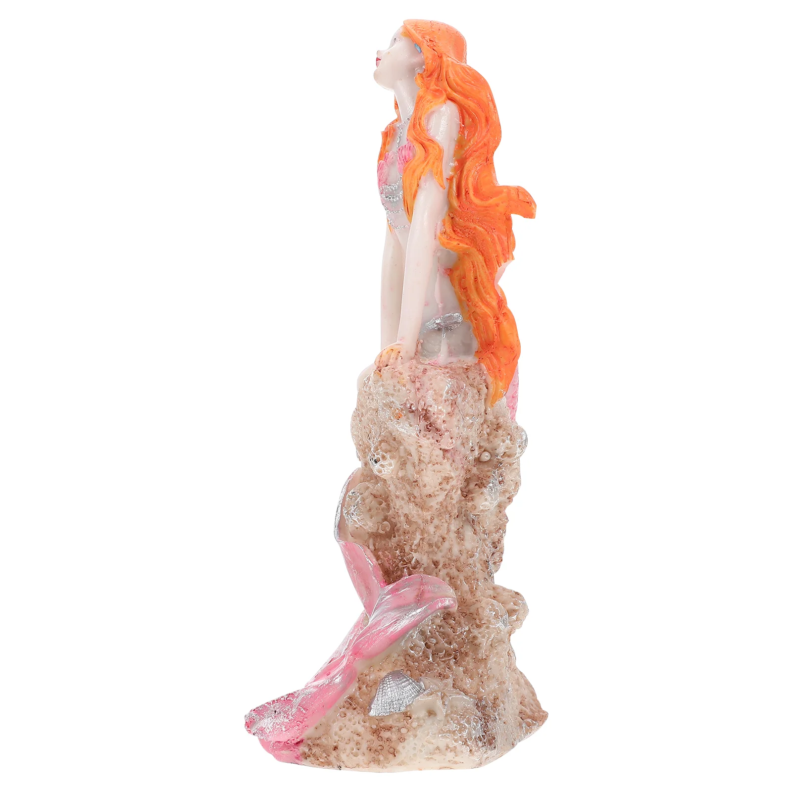 

Fish Tank Landscaping Ornaments Aquarium Decor Lovely Mermaid Statue Dash Board Decorative Supply Household Resin Seaside