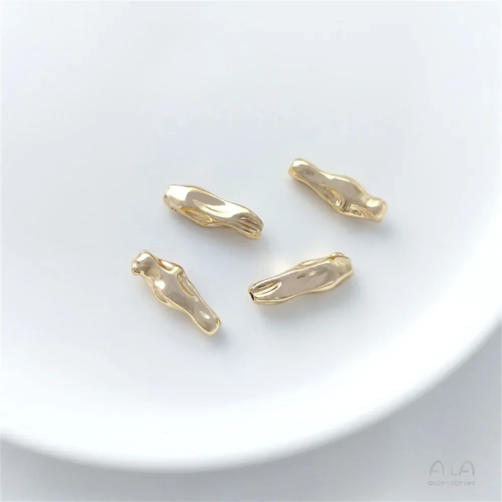 14-каратное золотое удерживающее полоску имитация трубки в стиле барокко